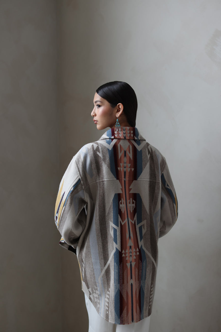 Veste-chemise pour femmes - Fabriquée avec de la laine Pendleton® White Sands Tan