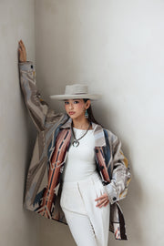 Veste-chemise pour femmes - Fabriquée avec de la laine Pendleton® White Sands Tan