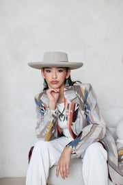 Women's Top Coat - Made With White Sands Tan Pendleton® Wool