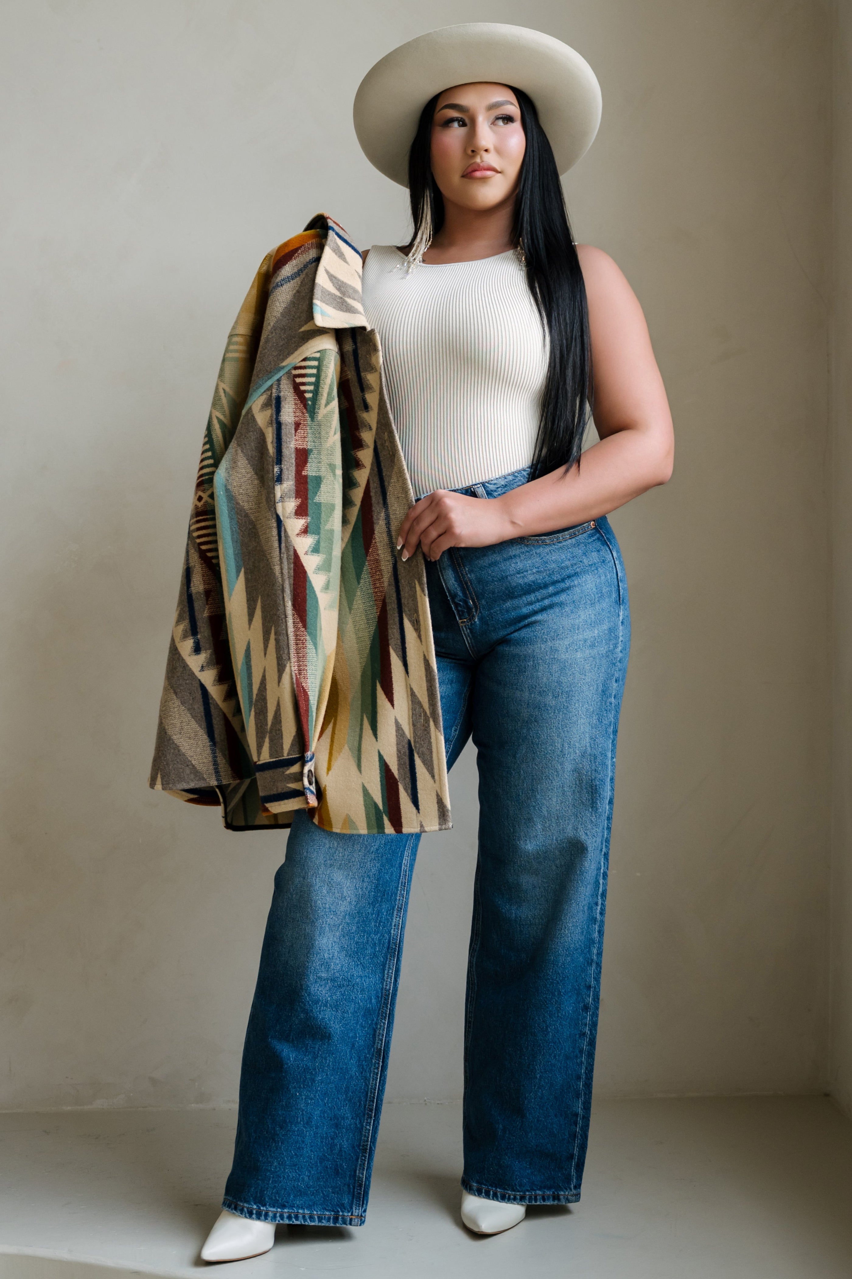 Women's Shirt Jacket - Made With Summerland Tan Pendleton® Wool