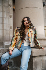 Women's Cropped Jacket - Made With Summerland Tan Pendleton® Wool
