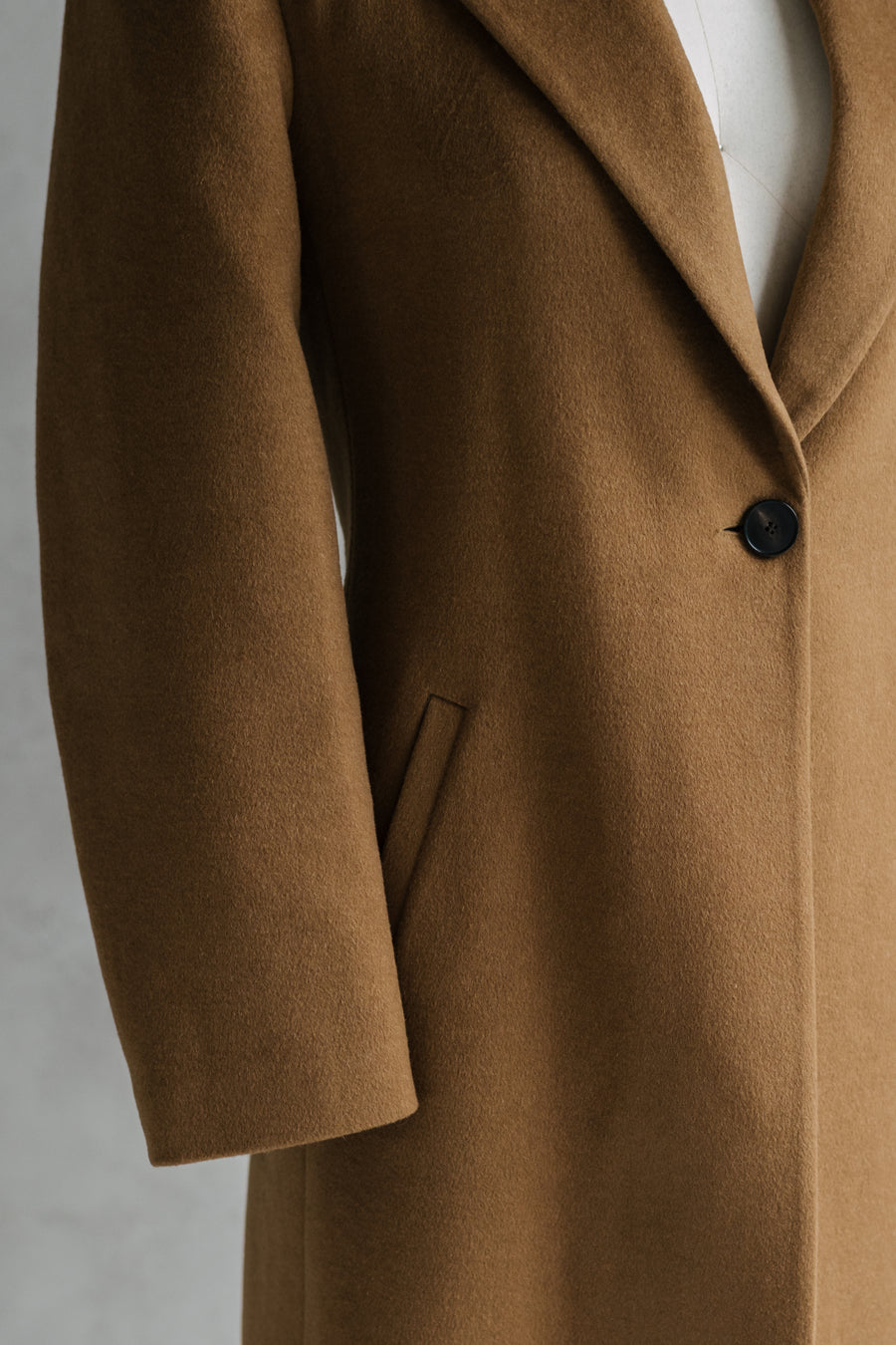 Women’s Cashmere Wool Top Coat — Editorial Sample
