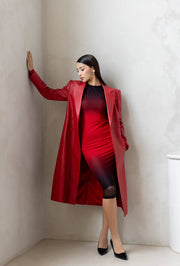 Sample Sale! Red Collection - Leather Trench Coat