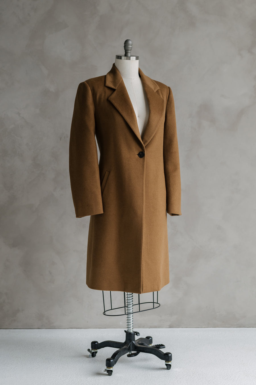 Women’s Cashmere Wool Top Coat — Editorial Sample