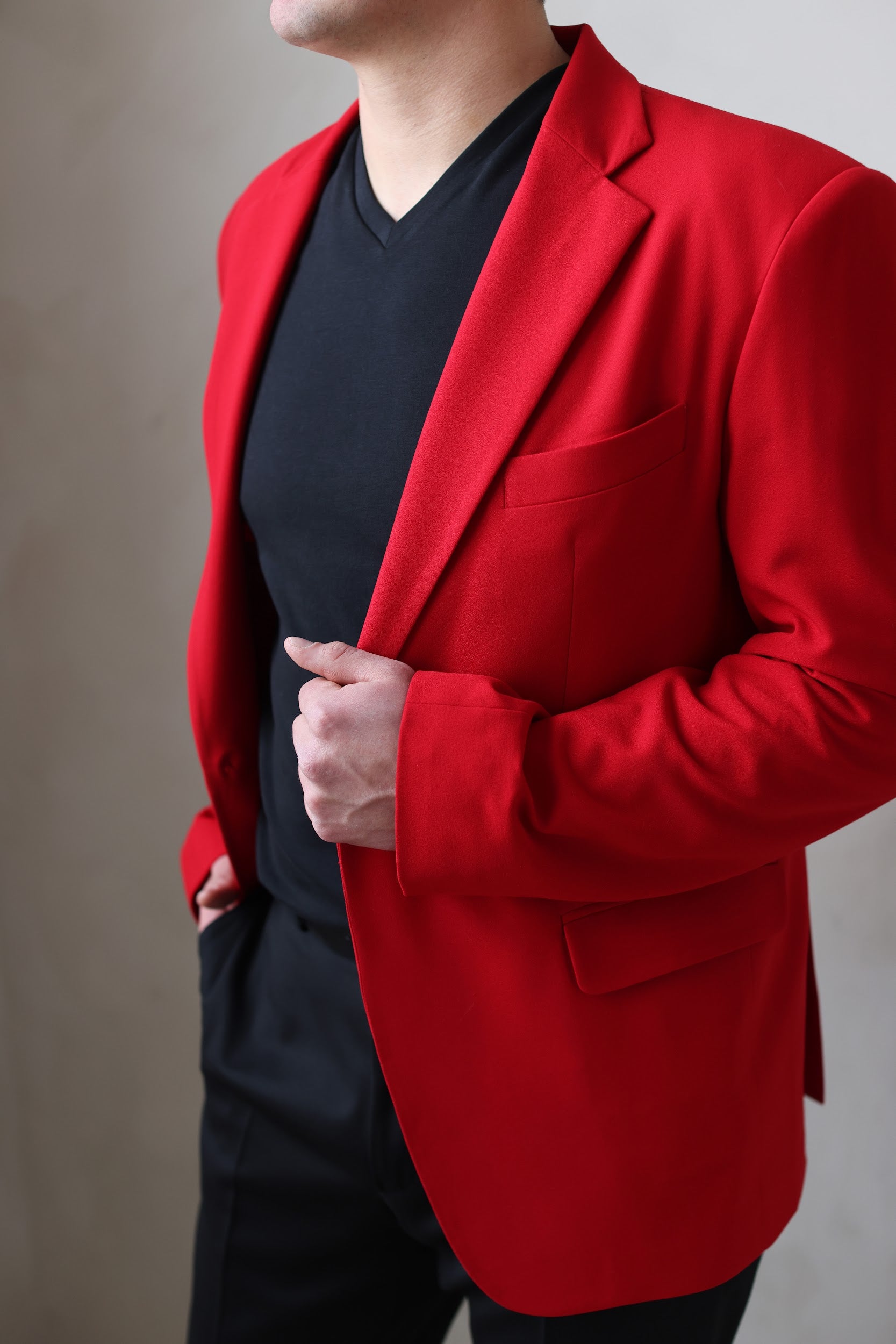 Red Collection - Men’s Single Breasted Blazer