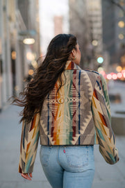 Women's Cropped Jacket - Made With Summerland Tan Pendleton® Wool