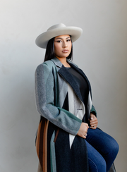 Abrigo superior para mujer: confeccionado con lana Oxford Wyeth Trail Pendleton®