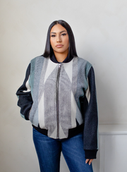 Women's Bomber Jacket - Made With Oxford Wyeth Trail Pendleton® Wool