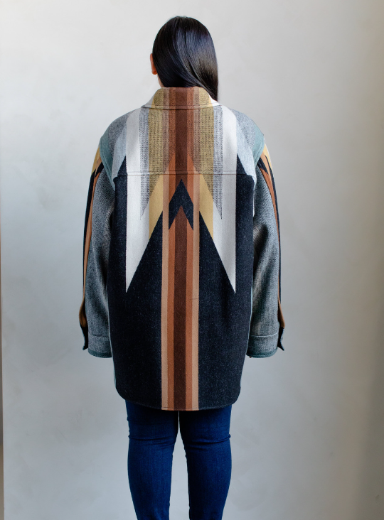 Women's Shirt Jacket - Made With Oxford Wyeth Trail Pendleton® Wool